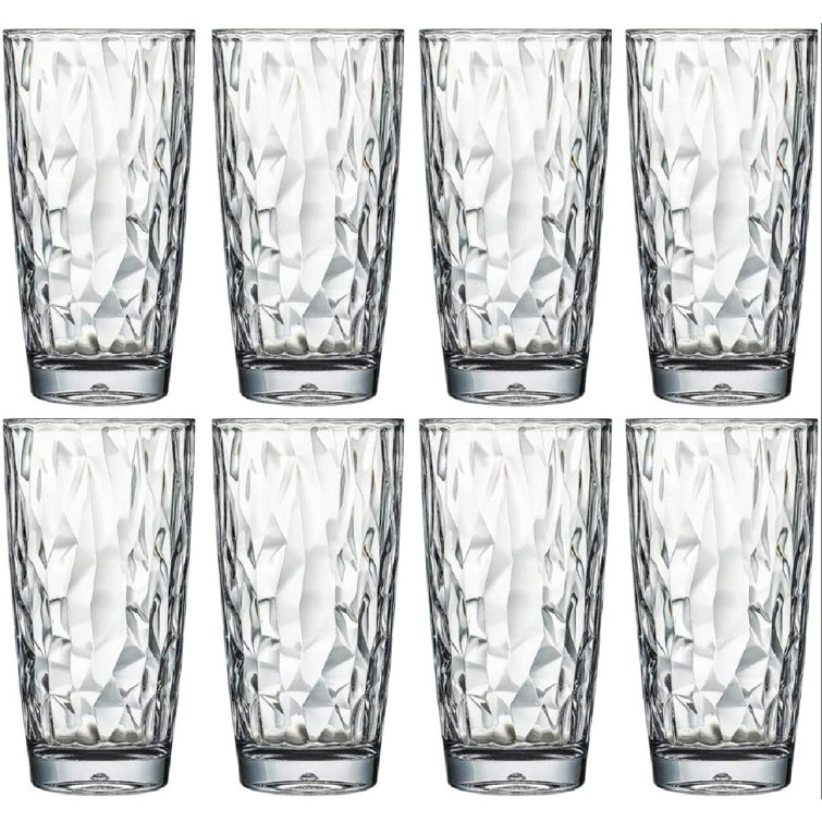 ZWISSLIV Premium Unbreakable Drinking Glasses Plastic Tumblers